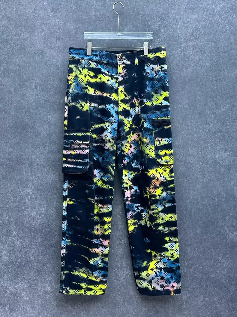 Louis Vuitton Louis Vuitton Colorful Denim Cargo Pants for Men- DMC Size US 34 / EU 50 - 1 Thumbnail