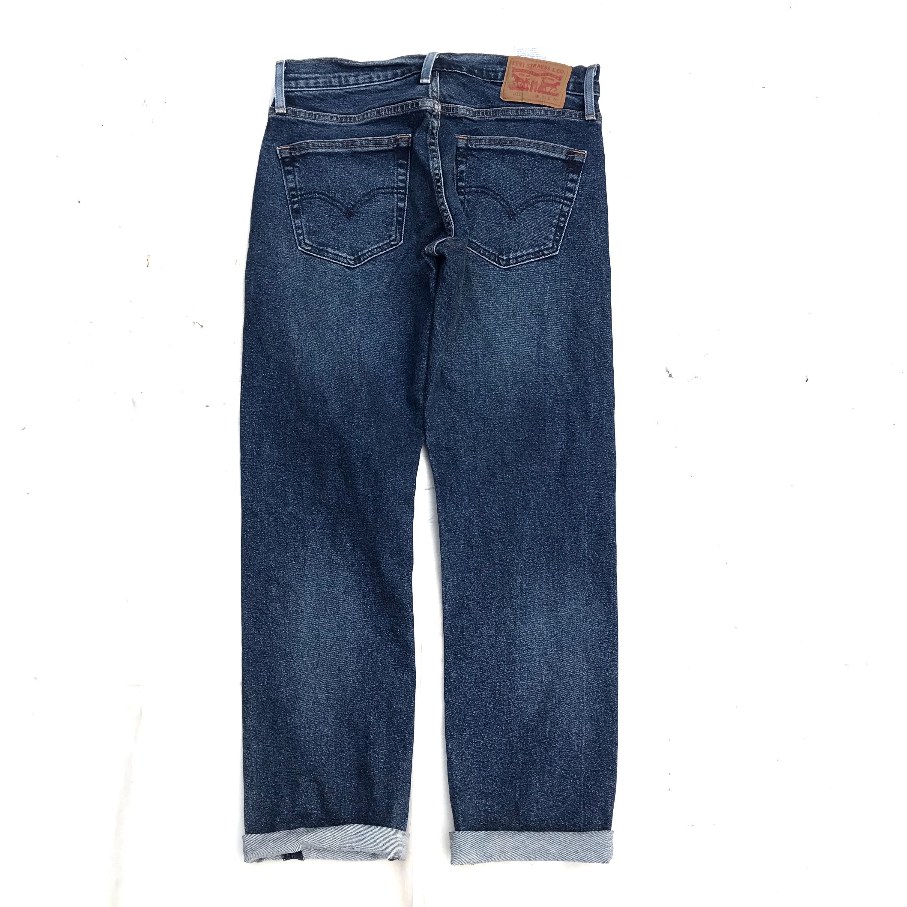 Levi's Levis 511 indigo blue denim jeans pants blue indigo Size US 31 - 1 Thumbnail