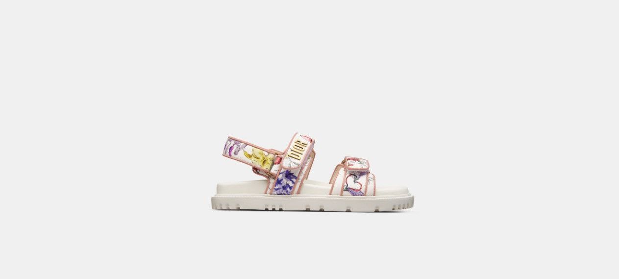 image of Dior O1W1Db10524 Sandals In White Multicolor, Women's