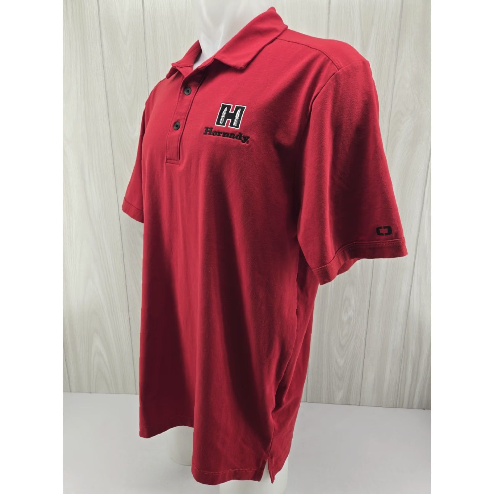 Vintage OGIO Polo Shirt Mens XL Hornady Ammunition Red Embroidered Short Sleeve Solid OGIO Size US XL / EU 56 / 4 - 3 Thumbnail