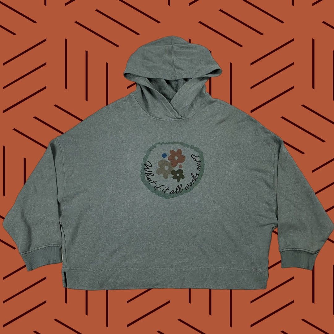 Vintage ISCHIKO Women Hoodie Size 1 Gray HEMP-COTTON KIMARA DUMA SPORTY LOUNGEWEAR Pullover Graphic Garment Dyed Size XS / US 0-2 / IT 36-38 - 1 Thumbnail