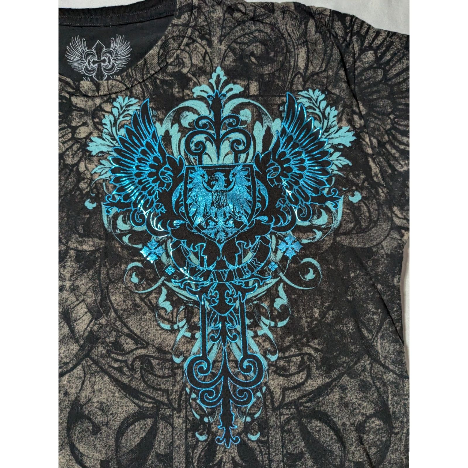 Affliction XZAVIER UNLIMITED Men T-Shirt XL Black Cotton MMA AFFLICTION STYLE Y2K EUC Size US XL / EU 56 / 4 - 2 Thumbnail