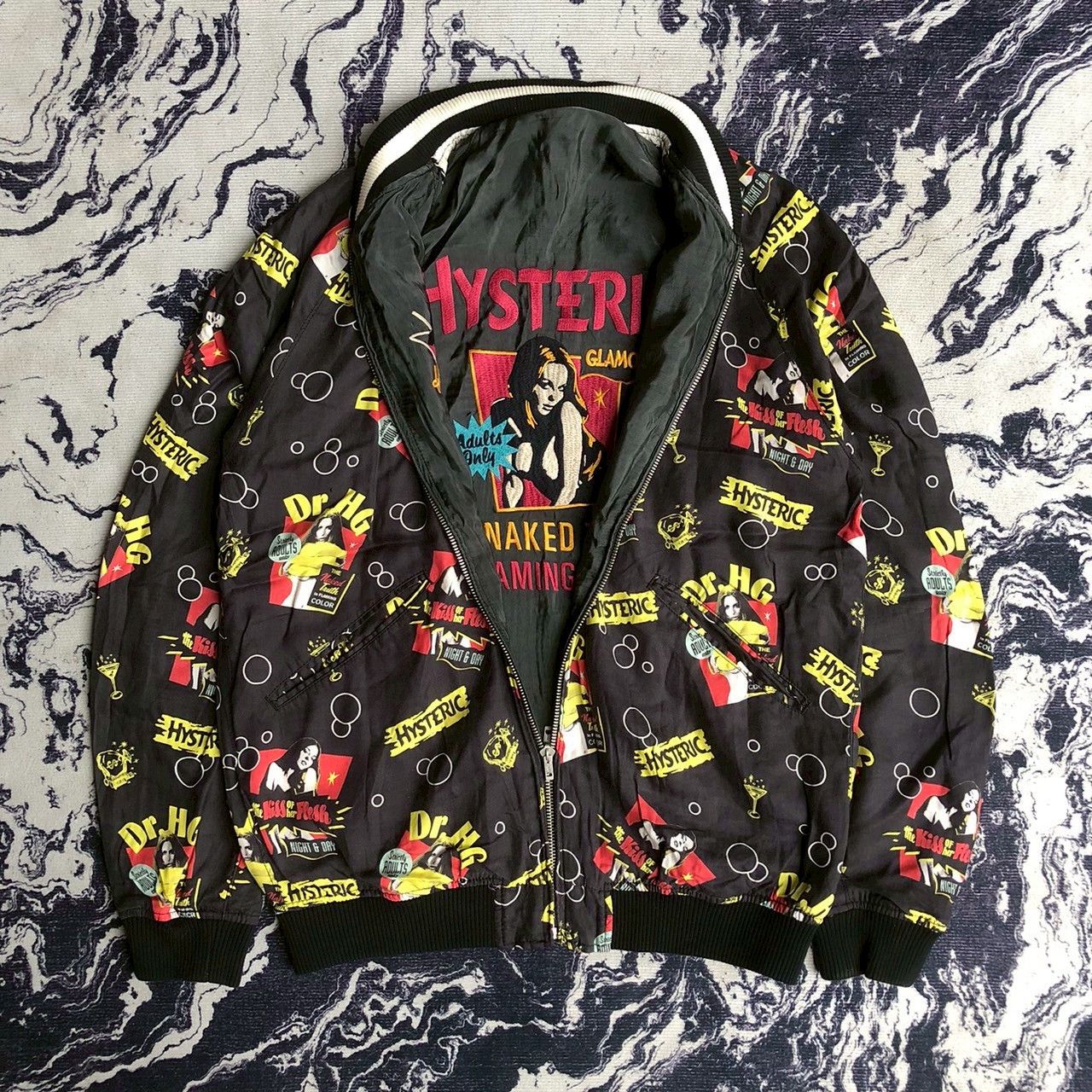 Hysteric Glamour Vintage Y2K Hysteric Glamour Reversible Graphic Bomber Size US M / EU 48-50 / 2 - 5 Thumbnail