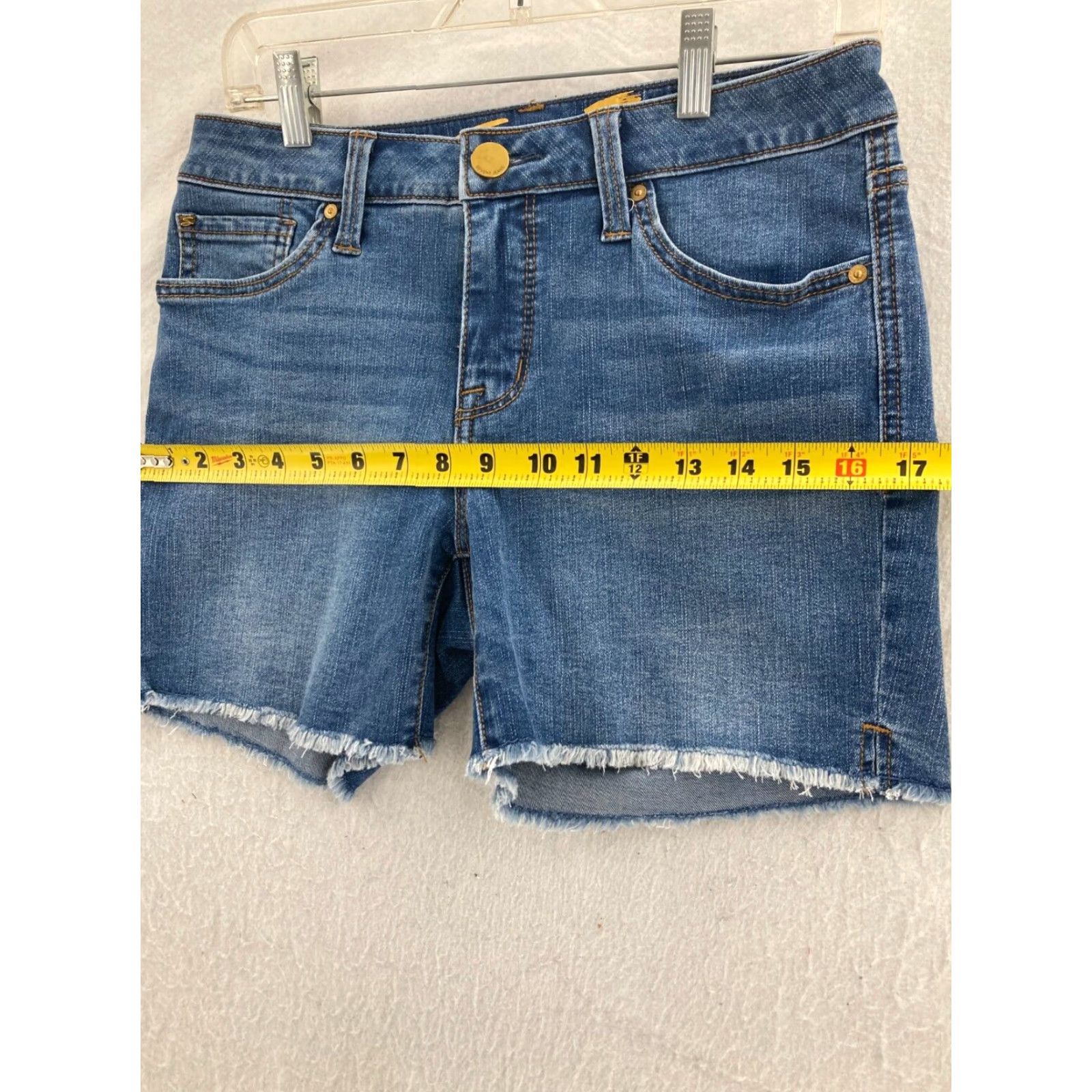 Vintage VINTAGE Seven7 Bermuda Shirt Women 4 Blue Denim Dark Wash 80s 90s Size 27" / US 4 / IT 40 - 3 Thumbnail