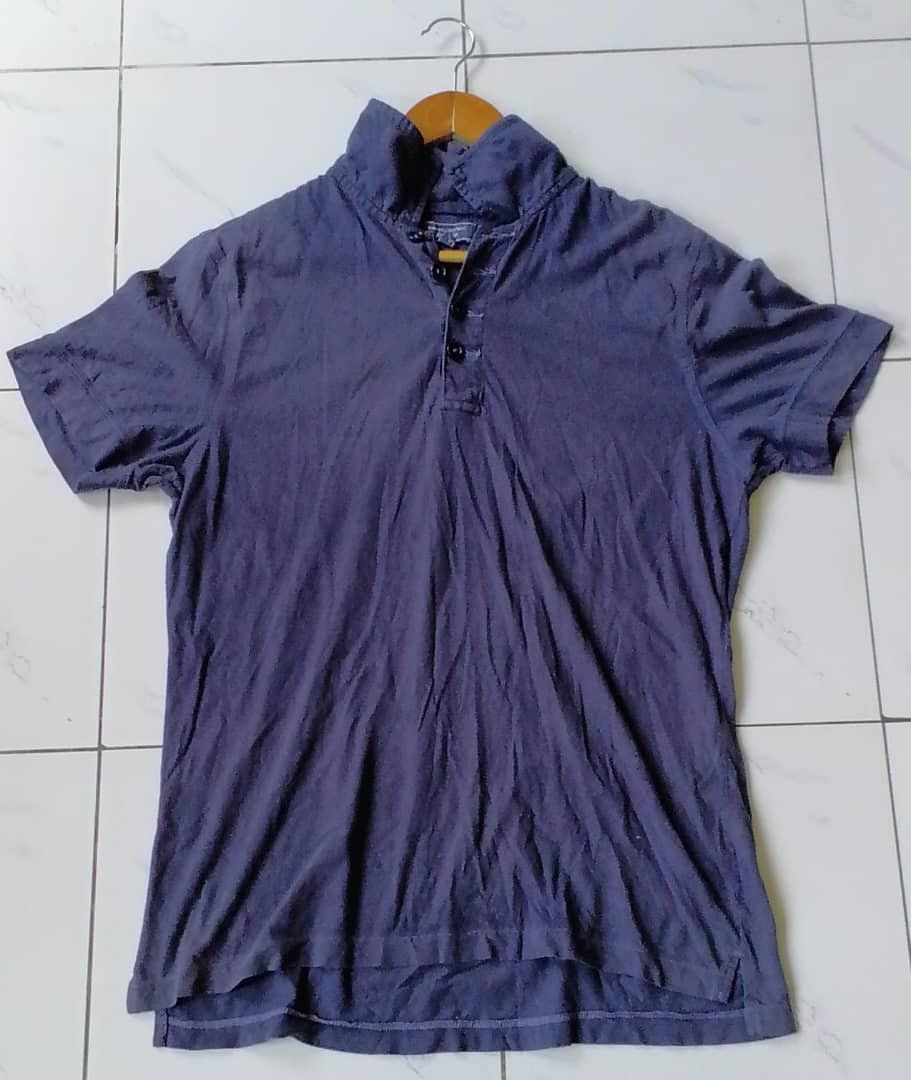 Banana Republic Polo made in vietnam single stich blue dye garment dye Size US L / EU 52-54 / 3 - 1 Thumbnail