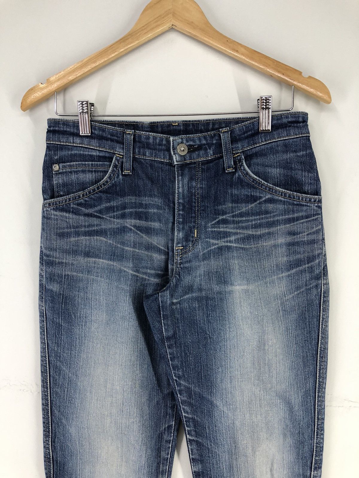 Edwin × Vintage Vintage Edwin Distressed Faded Blue Jeans Size US 28 / EU 44 - 5 Thumbnail