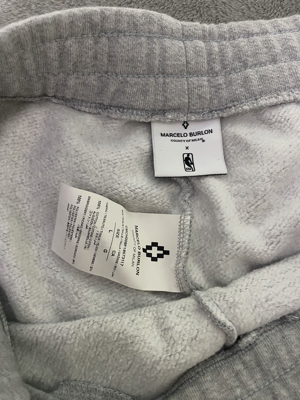 NBA Marcelo Burlon County of Milan x NBA Sweatpants Size US 32 / EU 48 - 6 Thumbnail