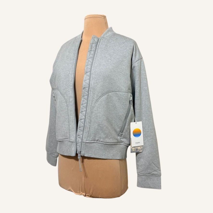 Vuori NWT Vuori Halo Basin Bomber Jacket Women Small Pale Gray NEW Size S / US 4 / IT 40 - 8 Thumbnail
