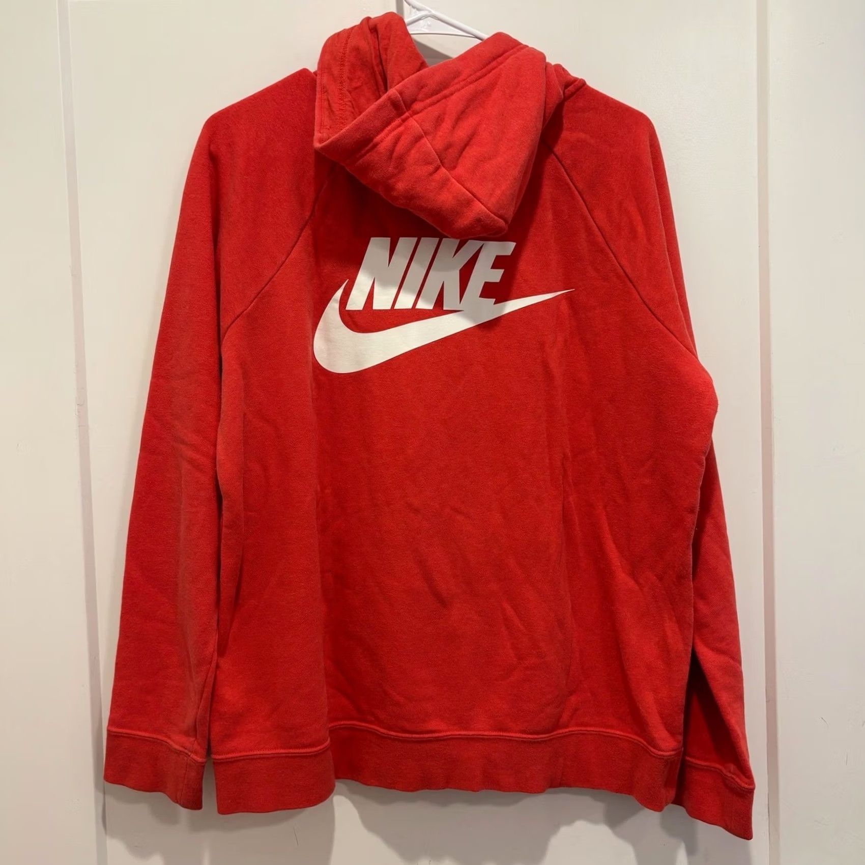 Nike Nike Mens Red Hoodie Large Futura Back Logo Half Zip Raglan Fleece Sweatshirt Size US L / EU 52-54 / 3 - 3 Thumbnail