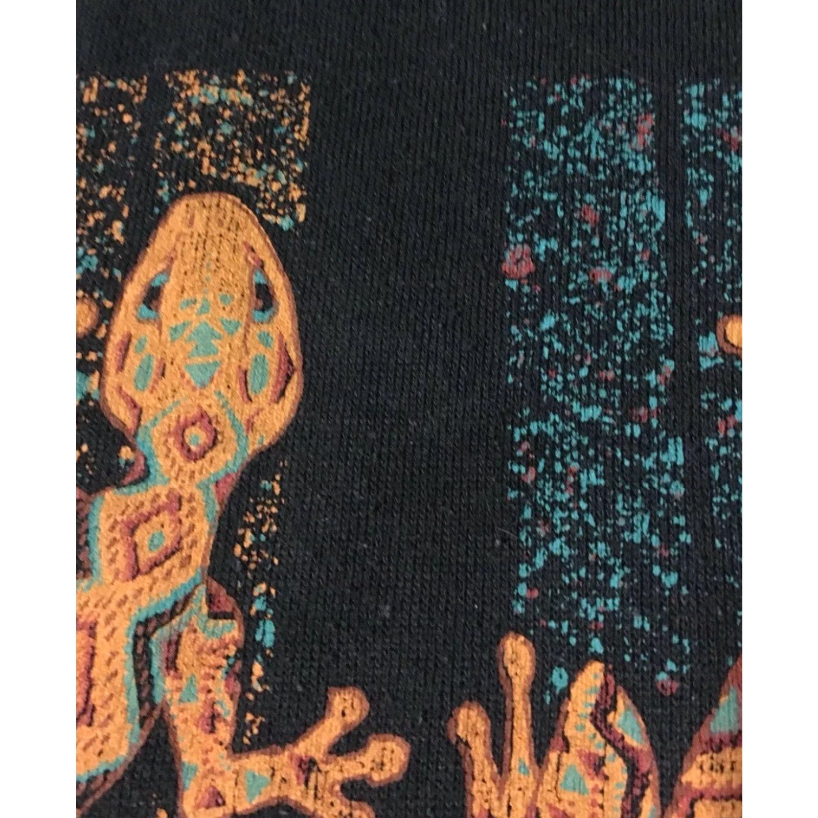 Vintage VINTAGE Arizona Lizard Sweatshirt XL USA Gecko Men Black 90s Grunge Desert Aztec Surf & Skate USA Animals Arizona Sedona Retro Pattern Striped Size US XL / EU 56 / 4 - 5 Thumbnail