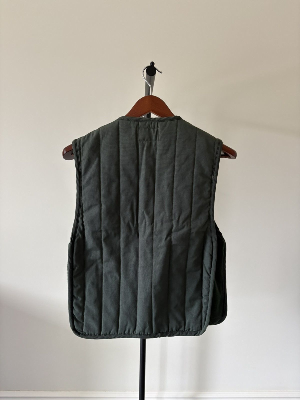 Armani 1990s Armani Forest Green Padded Quilted Vest Size US M / EU 48-50 / 2 - 2 Thumbnail