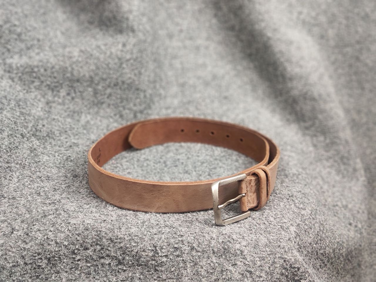 Timberland Timberland Beige Real Leather Minimalist Belt Vintage Style Size ONE SIZE - 2 Thumbnail