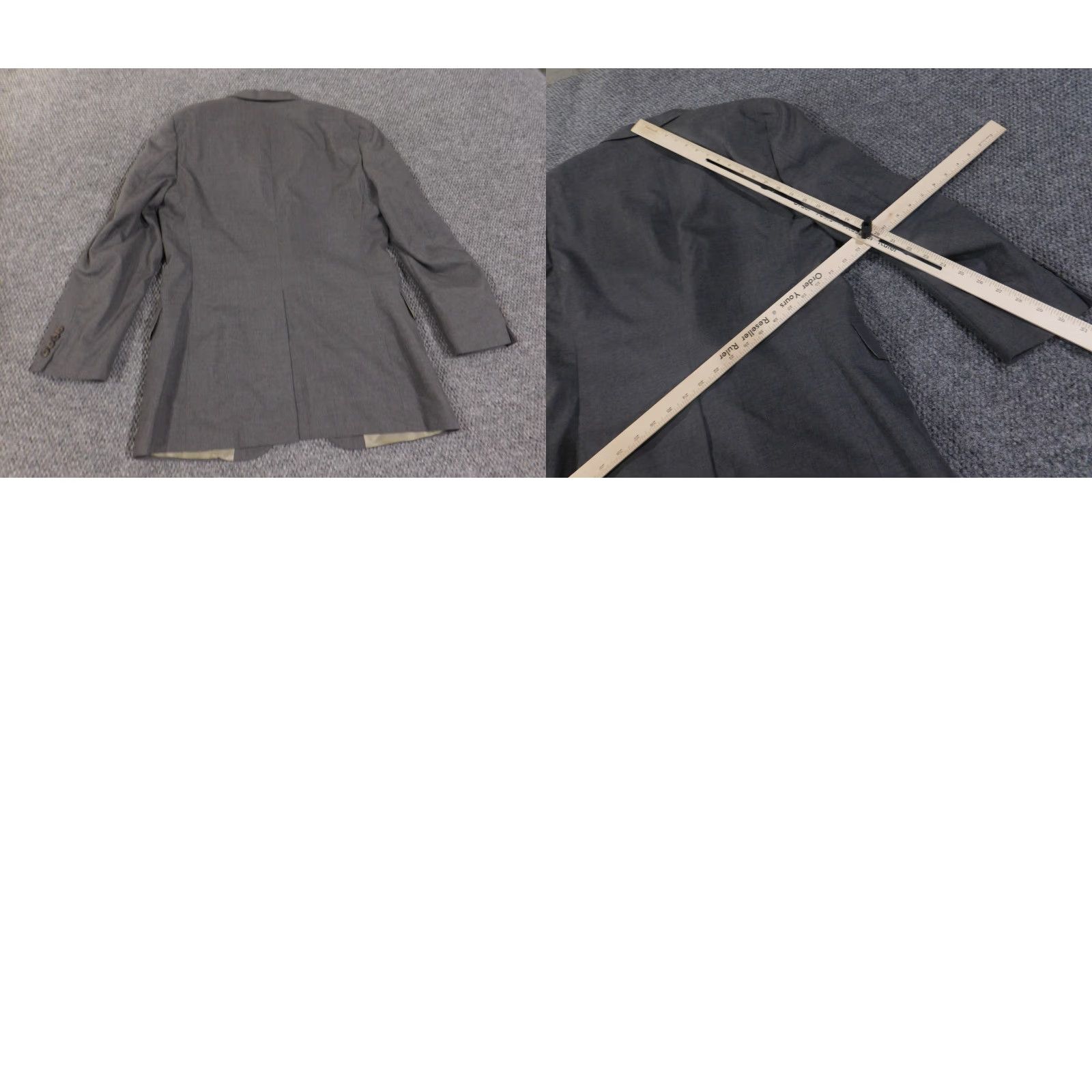 Ralph Lauren VINTAGE Ralph Lauren Polo University Blazer Mens 42 Wool Sport Coat Executive Shop 90s Gray Tweed Notch Two-Button 2 Piece Size US XL / EU 56 / 4 - 10 Thumbnail