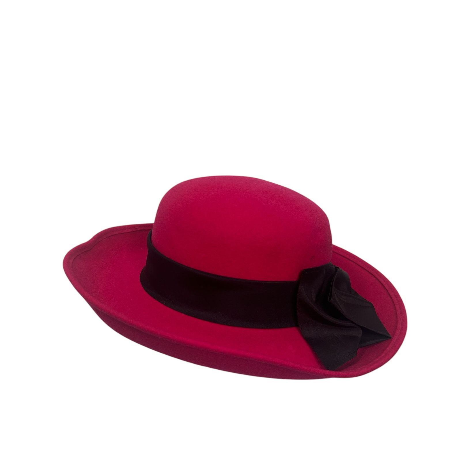 Vintage Vintage Hot Pink Fuchsia Felted Doeskin Hat Bollman Hat Co Size ONE SIZE - 3 Thumbnail