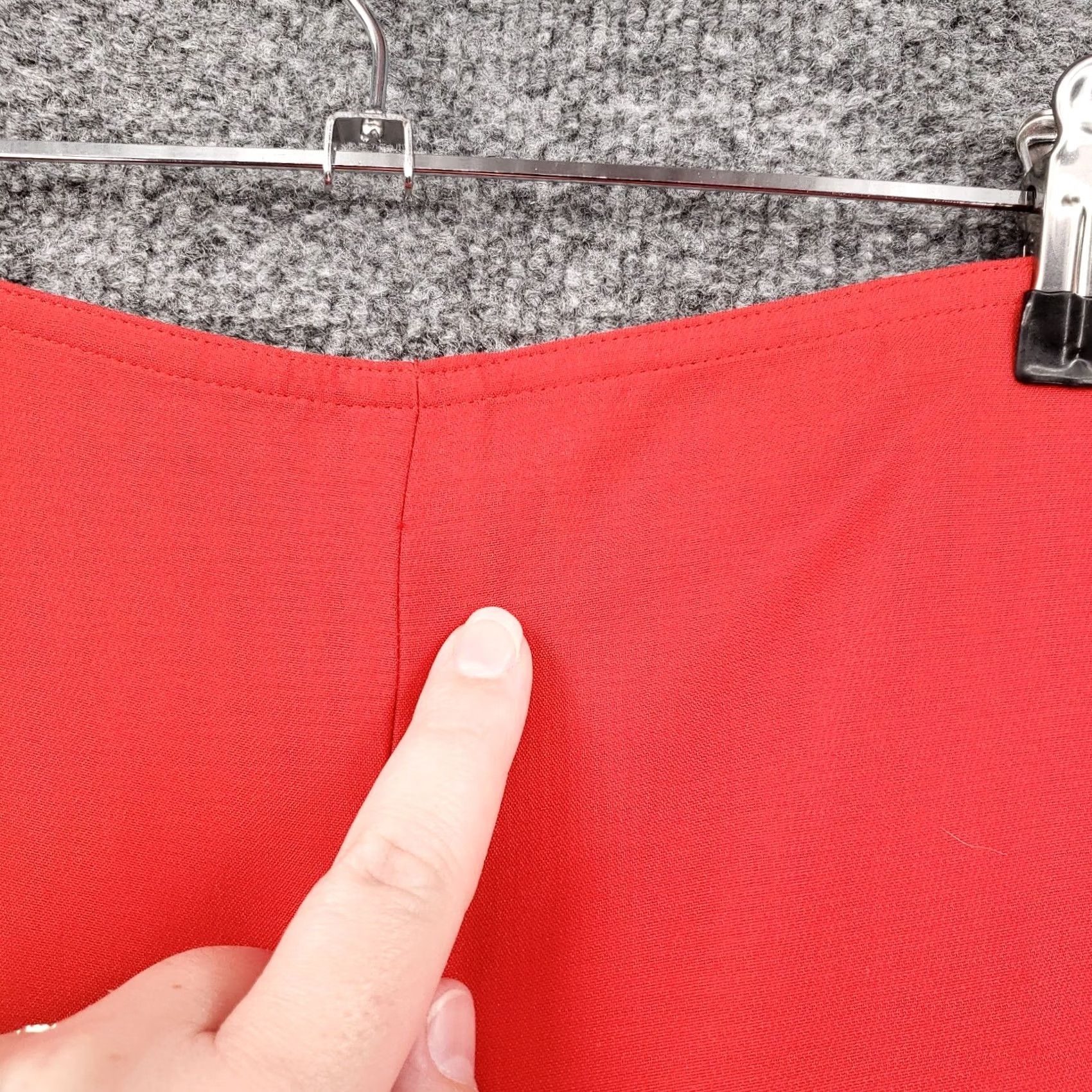 Ellen Tracy Ellen Tracy Dress Pants Womens Size 10 Red High Rise Flat Front Straight Size 32" / US 10 / IT 46 - 7 Thumbnail
