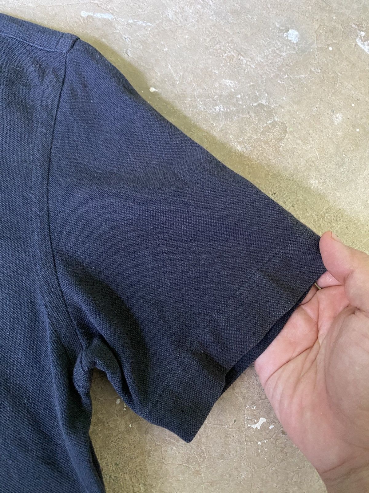 Guy Rover Guy Rover Italy Minimal Polo Shirt Dark Navy Cotton Size US S / EU 44-46 / 1 - 6 Thumbnail