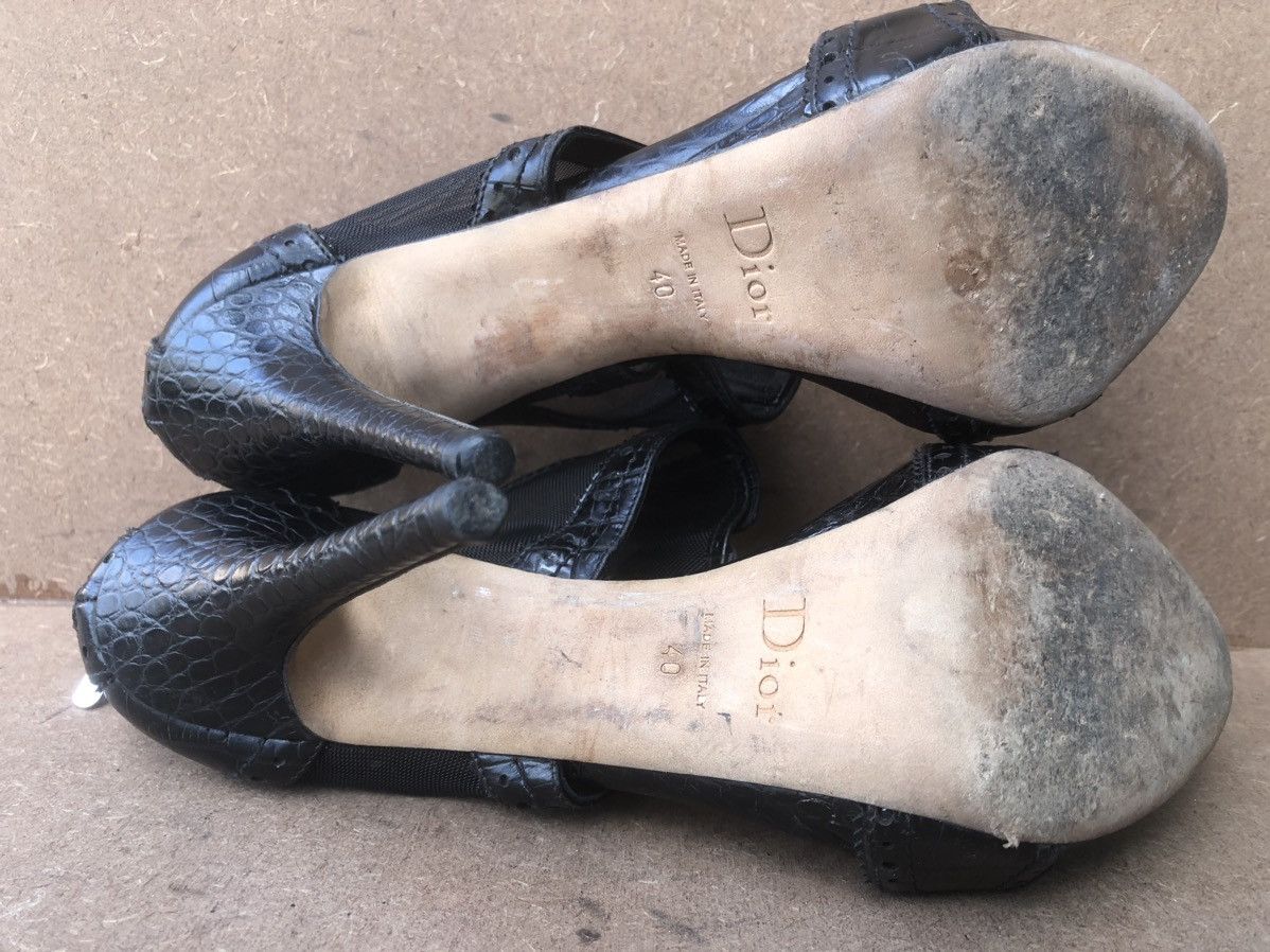 Christian Dior Monsieur Christian Dior Black Calfskin Leather Women’s Heels Size 40 Size US 10 / IT 40 - 16 Thumbnail