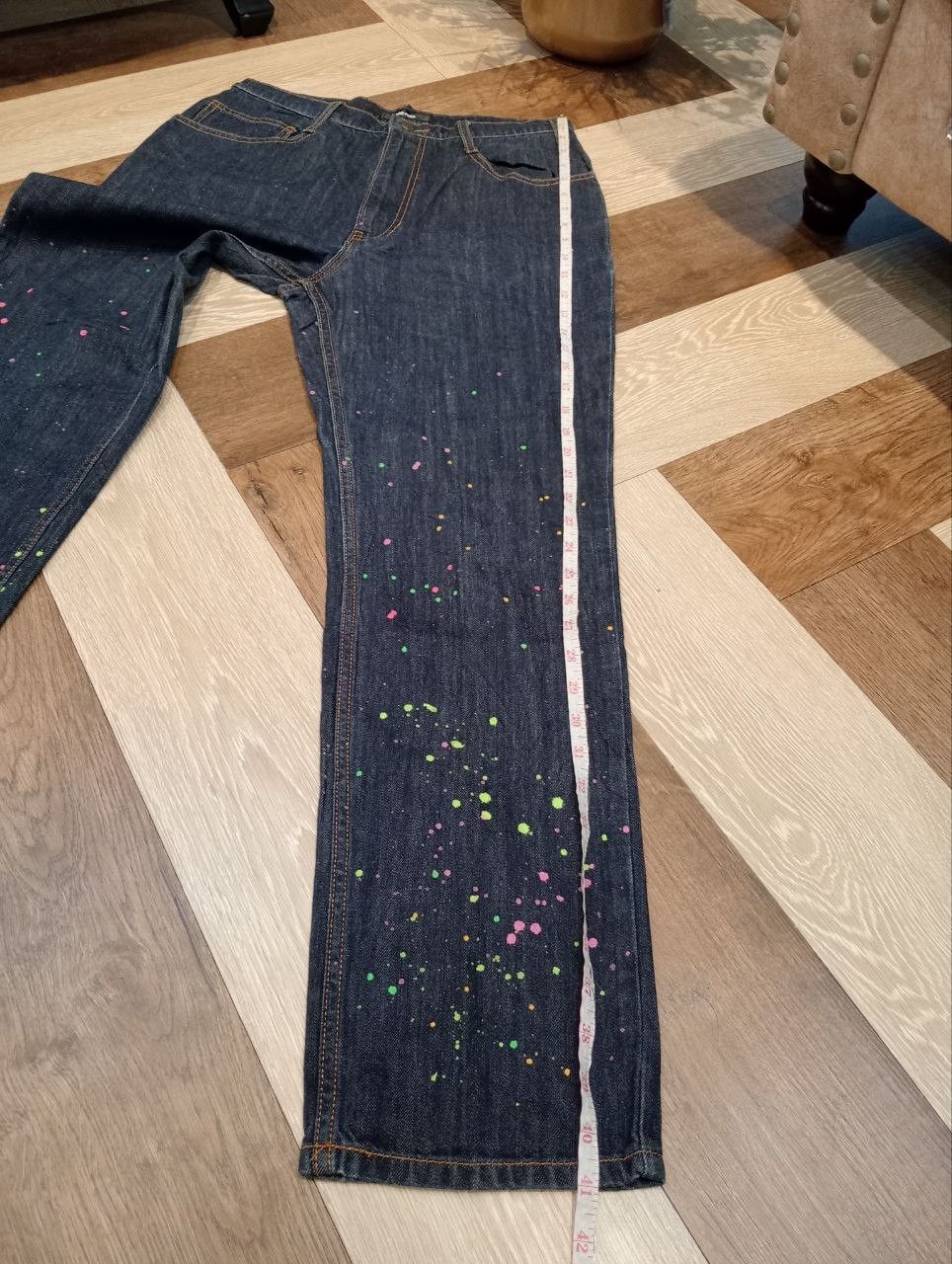 Ne-Net VINTAGE NE-NET ISSEY MIYAKE PAINTER DENIM PANTS Size US 30 / EU 46 - 13 Thumbnail