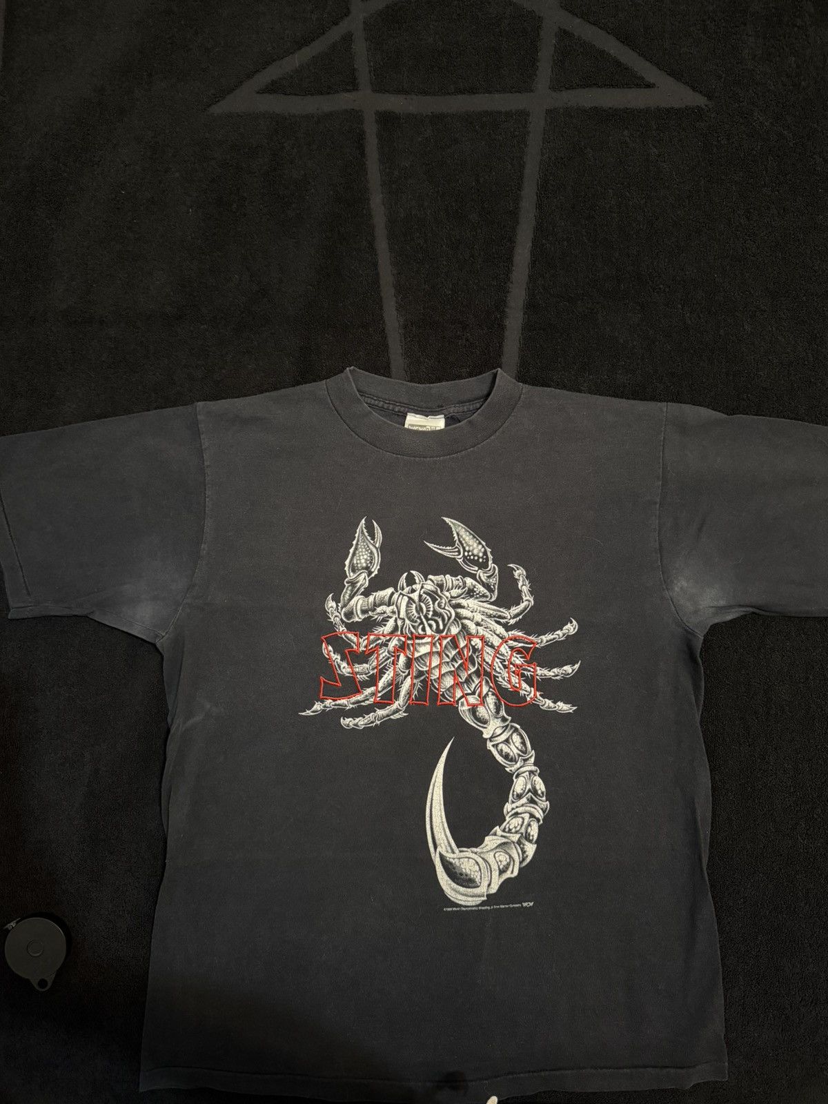 WCW/nWo Vintage 1998 WCW Wrestling Sting Scorpion embroidered Size US L / EU 52-54 / 3 - 1 Thumbnail