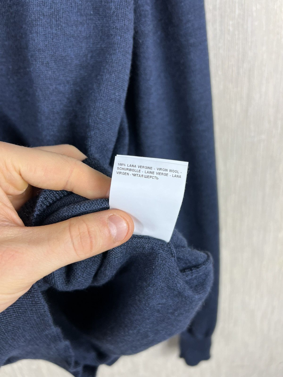 Gran Sasso Gran Sasso italy virgin wool merino navy cardigan sweater Size US S / EU 44-46 / 1 - 15 Thumbnail