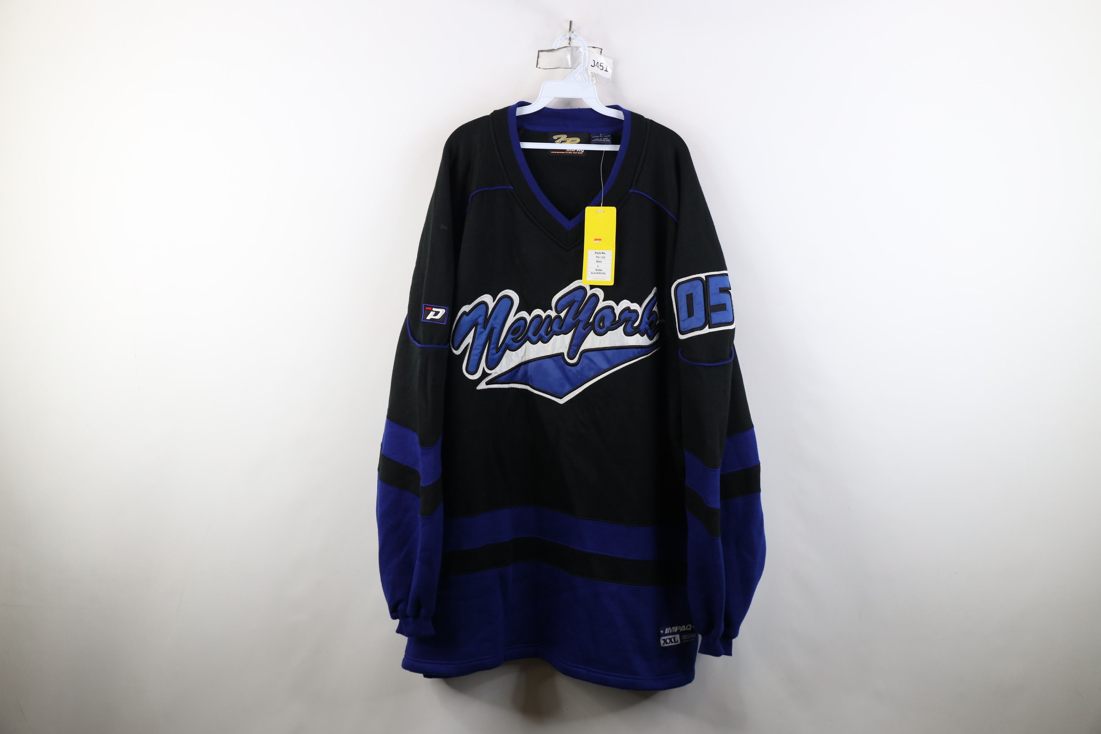 Vintage Deadstock Vintage 90s Y2K Rangers Hockey Jersey Sweatshirt Size US L / EU 52-54 / 3 - 1 Thumbnail
