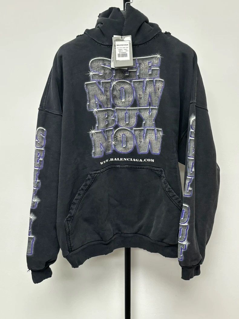 Balenciaga Balenciaga size 1 Worn Hoodie Size US M / EU 48-50 / 2 - 1 Thumbnail