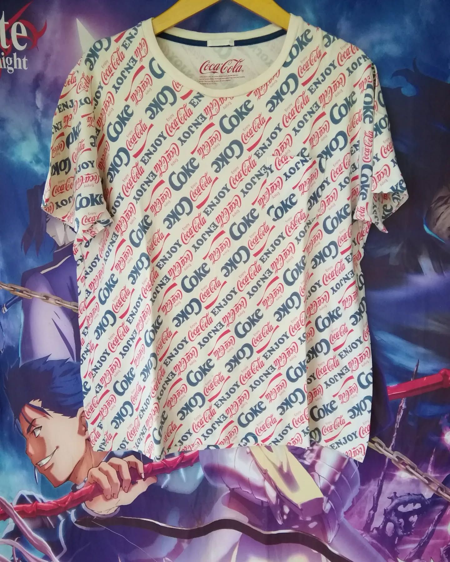 Coca Cola Coca Cola x GU Global UNIQLO Spellout All Over Print Tees Size XL / US 12-14 / IT 48-50 - 1 Thumbnail