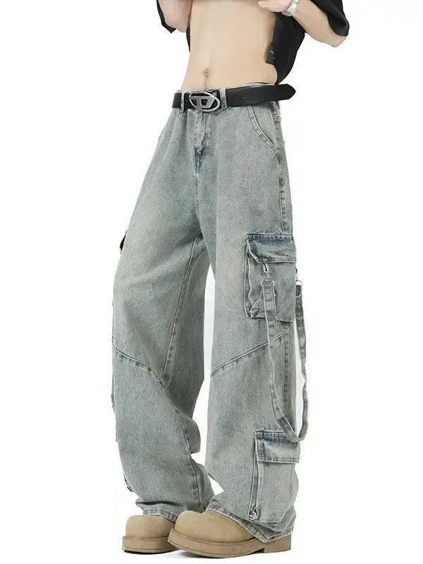 Japanese Brand Retro loose wide leg pocket jeans Size US 32 / EU 48 - 5 Thumbnail
