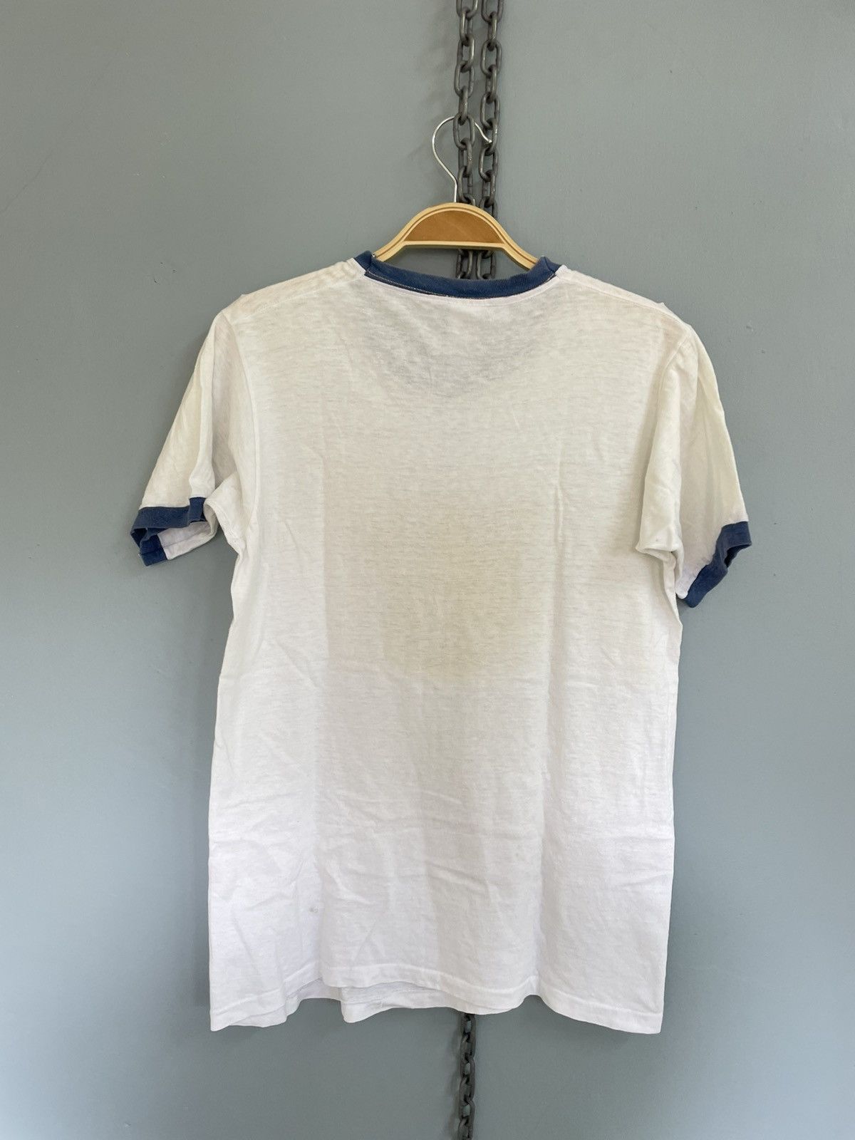 Vintage Vintage 80s Scorpio ringer t shirt Size US S / EU 44-46 / 1 - 2 Thumbnail