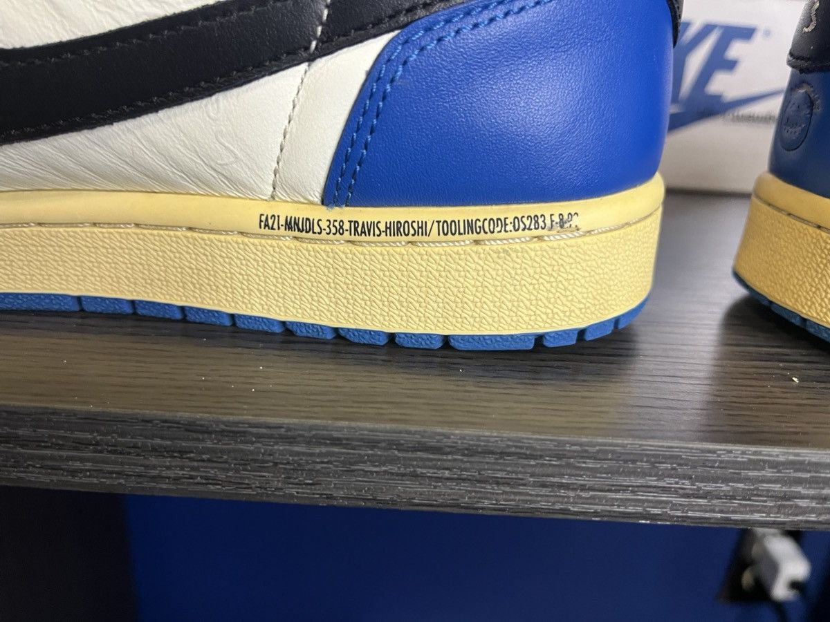 Fragment Design × Nike × Travis Scott Jordan 1 Retro Low OG SP Fragment x Travis Scott Size US 11 / EU 44 - 7 Thumbnail