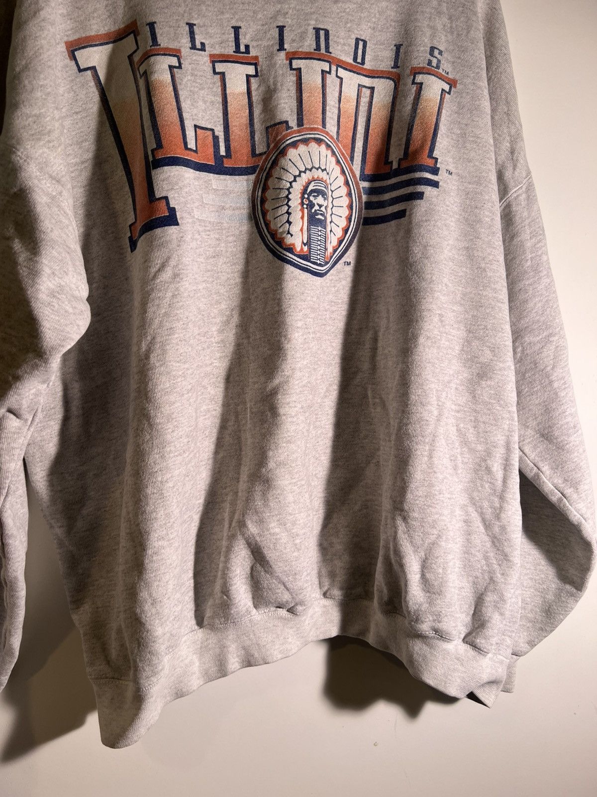 Vintage 90’s 2000’s Y2K VTG Vintage Illinois Illini Retro Sweatshirt Size US XL / EU 56 / 4 - 6 Thumbnail