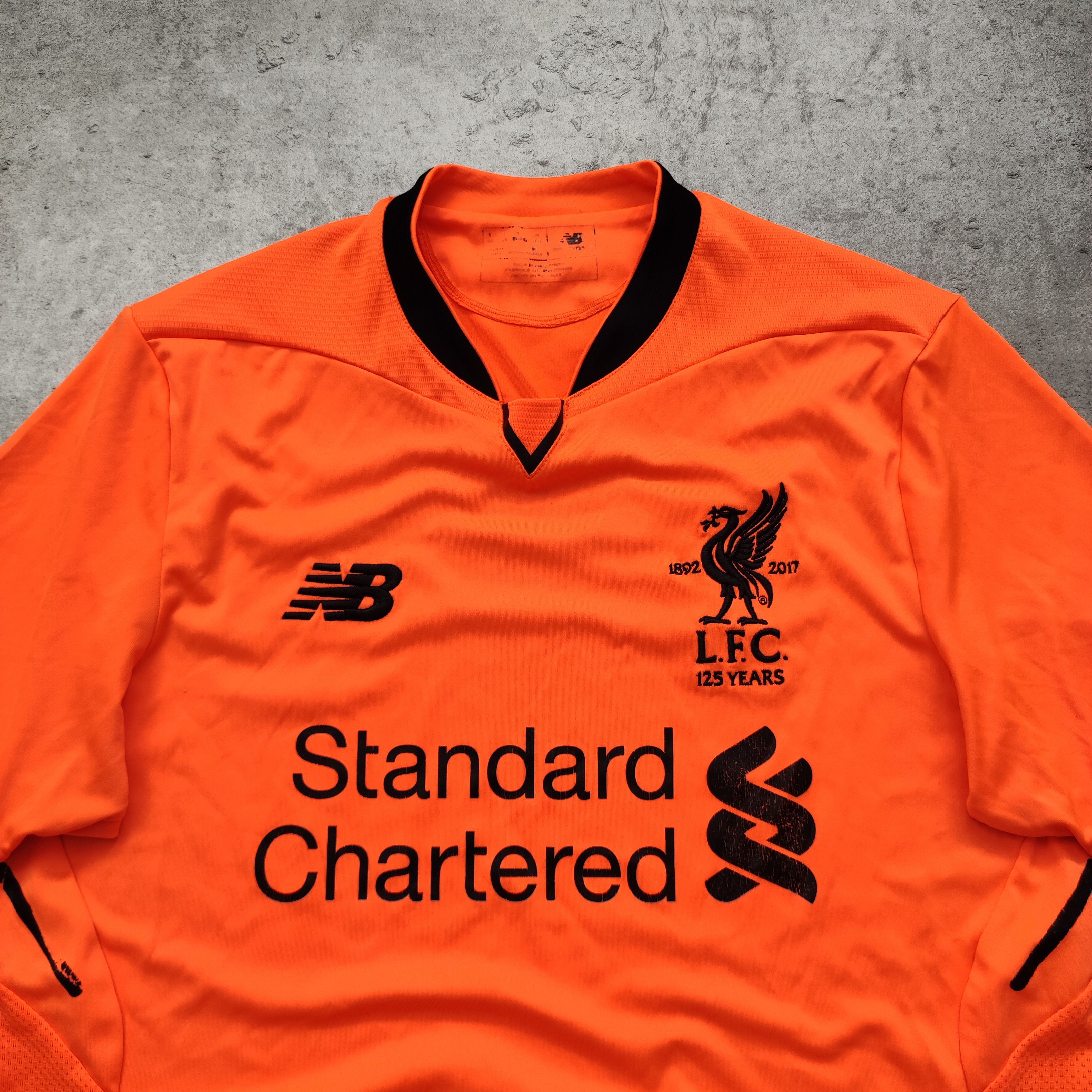New Balance Liverpool FC 2017/18 THIRD Orange 125th Jersey Size US S / EU 44-46 / 1 - 4 Thumbnail