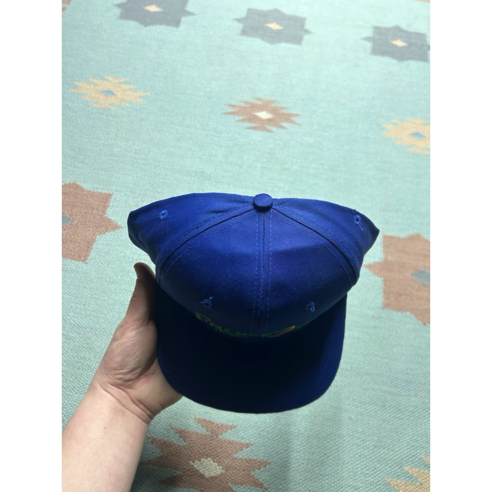 Rainbow VINTAGE Frontier SnapBack hat cap Rainbow logo adjustable Men Blue Adjustable Cap Size ONE SIZE - 3 Thumbnail