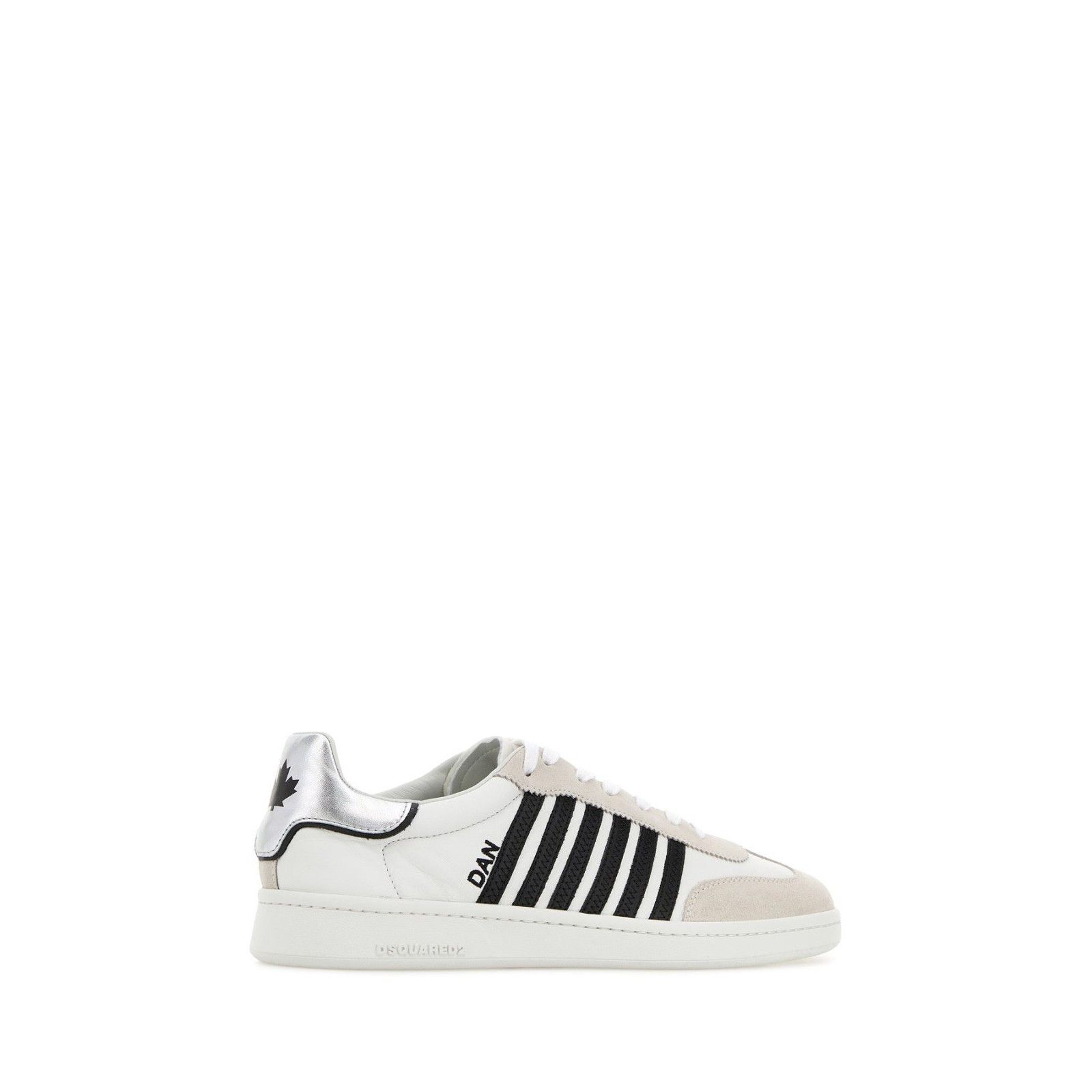 Dsquared2 DSQUARED2 Boxer White Leather Sneakers New And Authentic (Me Size US 9.5 / EU 42-43 - 3 Thumbnail