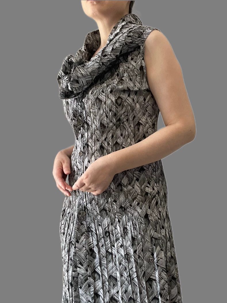 Issey Miyake Issey Miyake size:3 Main line wood grain printed stepped p Size L / US 10 / IT 46 - 3 Thumbnail