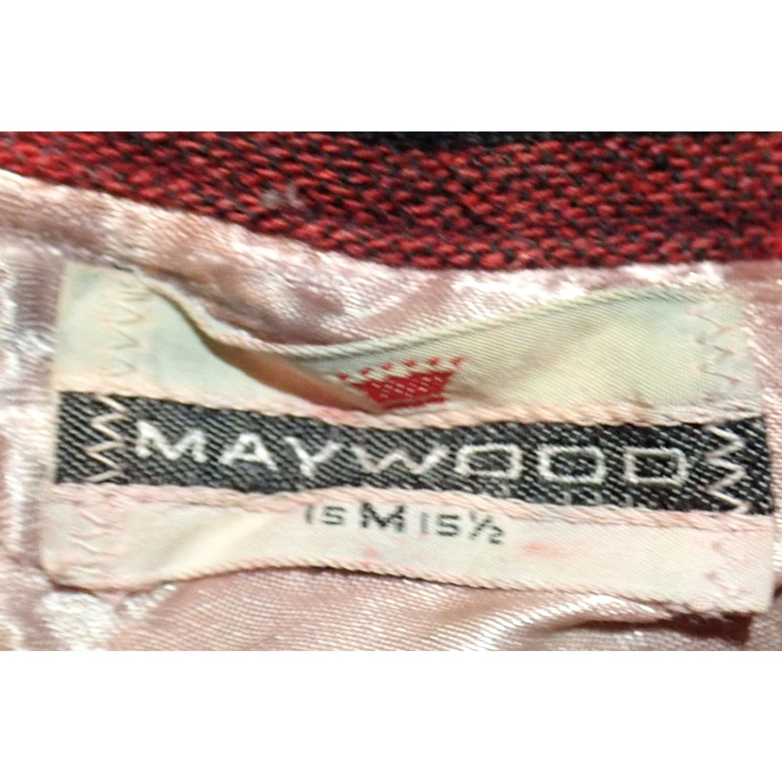 Vintage VINTAGE Maywoods Shirt M Men Wool Flannel Red Black Plaid 50s 60s Workwear Pockets Button-Up Wool or Wool blend Vintage 1950s 1960s Mens Size US M / EU 48-50 / 2 - 5 Thumbnail
