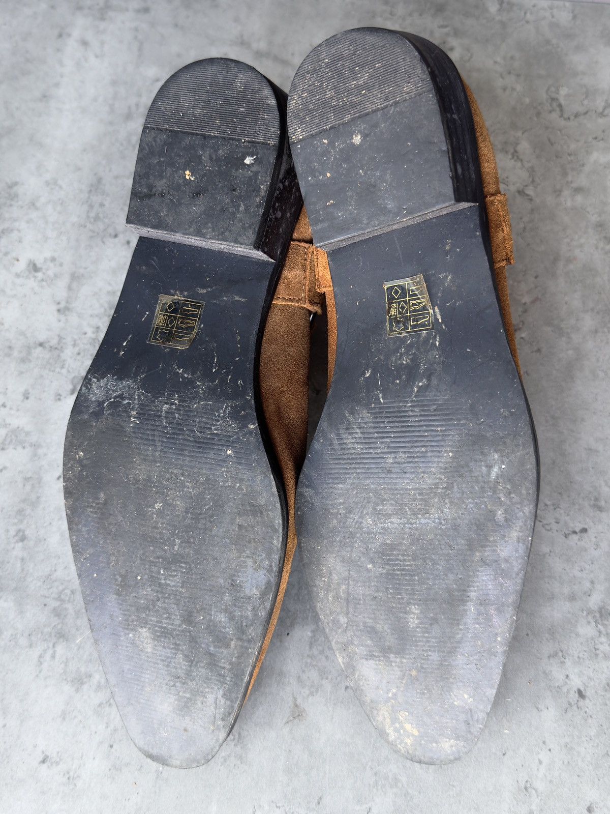 Vintage Vintage Zip Suede Moto Boots GUIDI style western harness Size US 8.5 / EU 41-42 - 5 Thumbnail