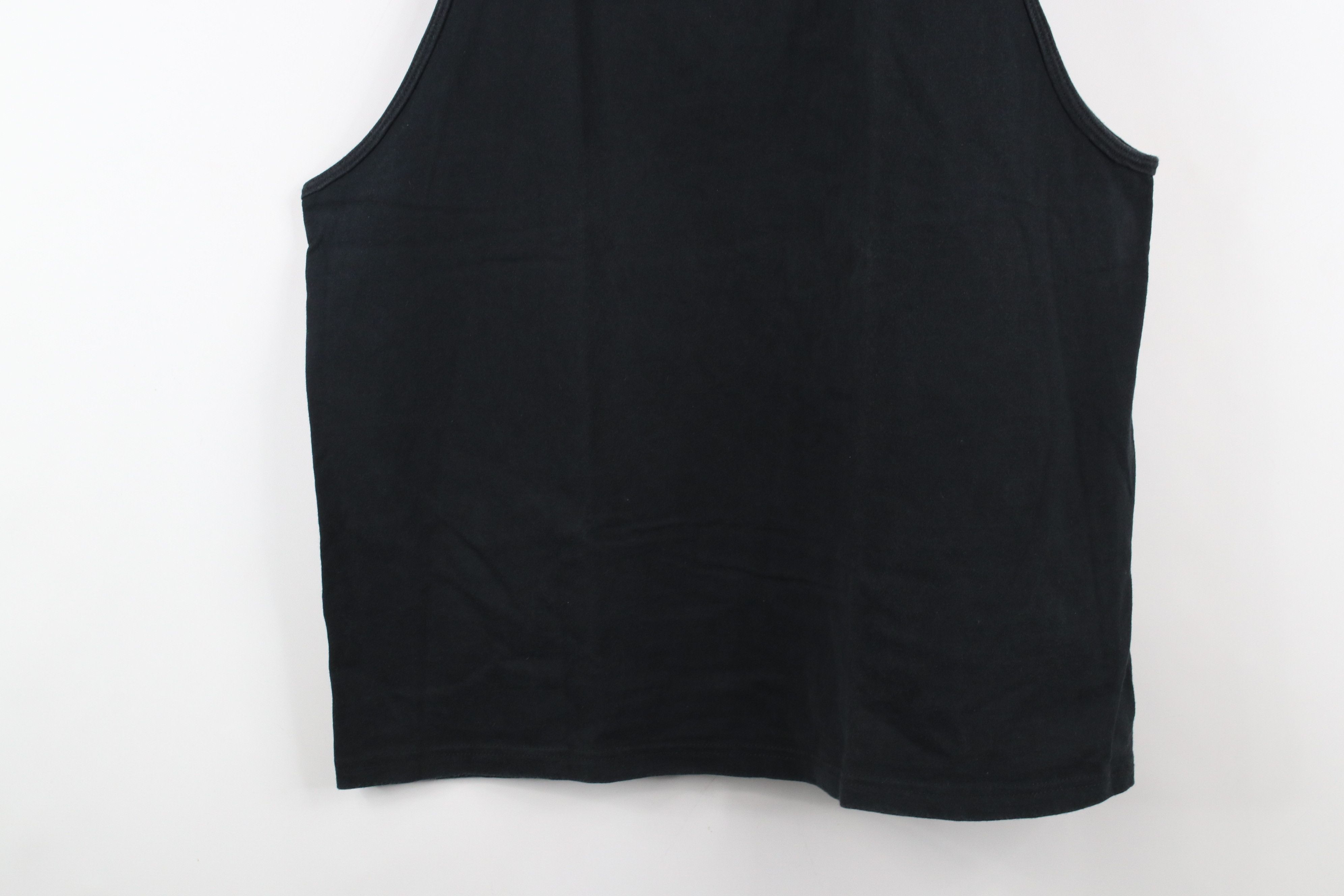 Vintage Vintage 90s Streetwear Blank Tank Top T-Shirt Black Cotton Size US L / EU 52-54 / 3 - 3 Thumbnail