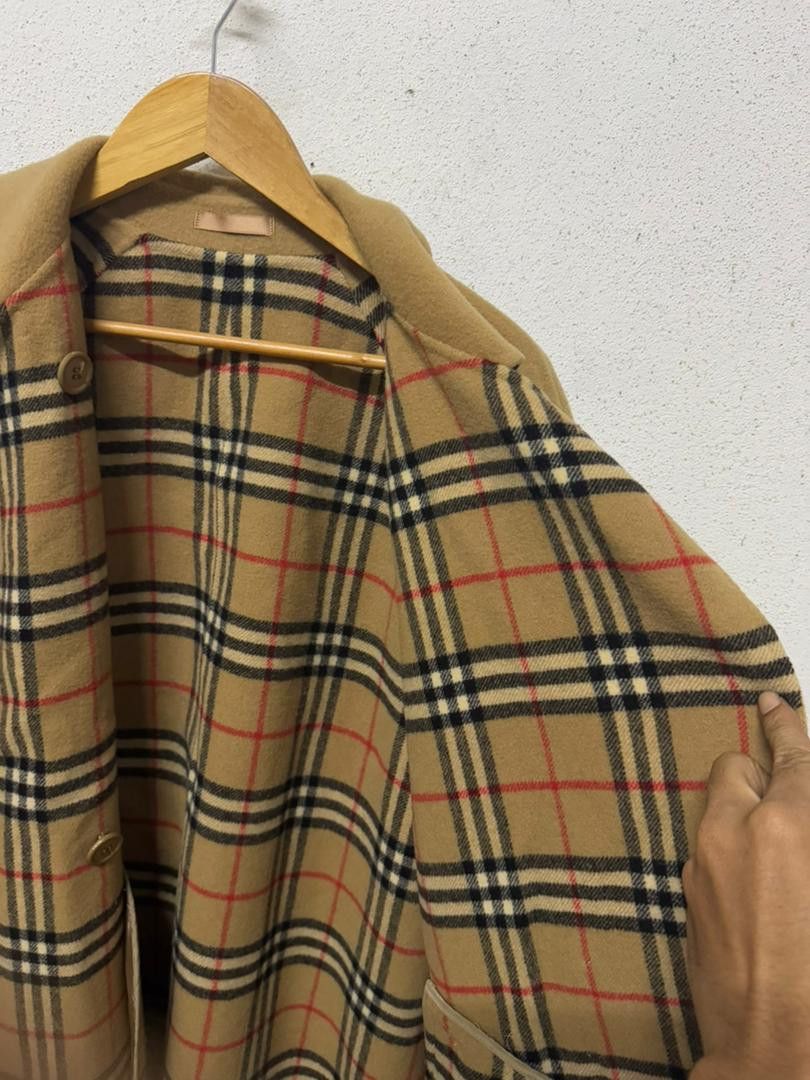 Burberry Vintage burberry wool coat Size US L / EU 52-54 / 3 - 3 Thumbnail