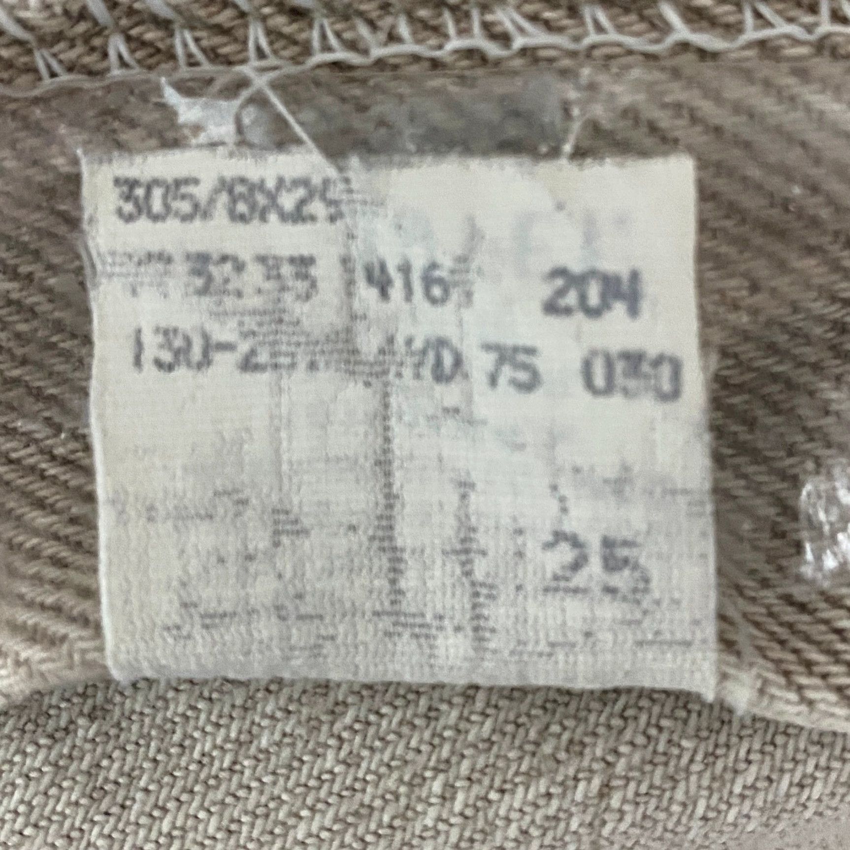 Vintage VINTAGE Riders Jeans Women 10P Beige Denim Straight 5-Pocket Retro Mid Rise: 28in Inseam, 100% Cotton Size 32" / US 10 / IT 46 - 5 Thumbnail