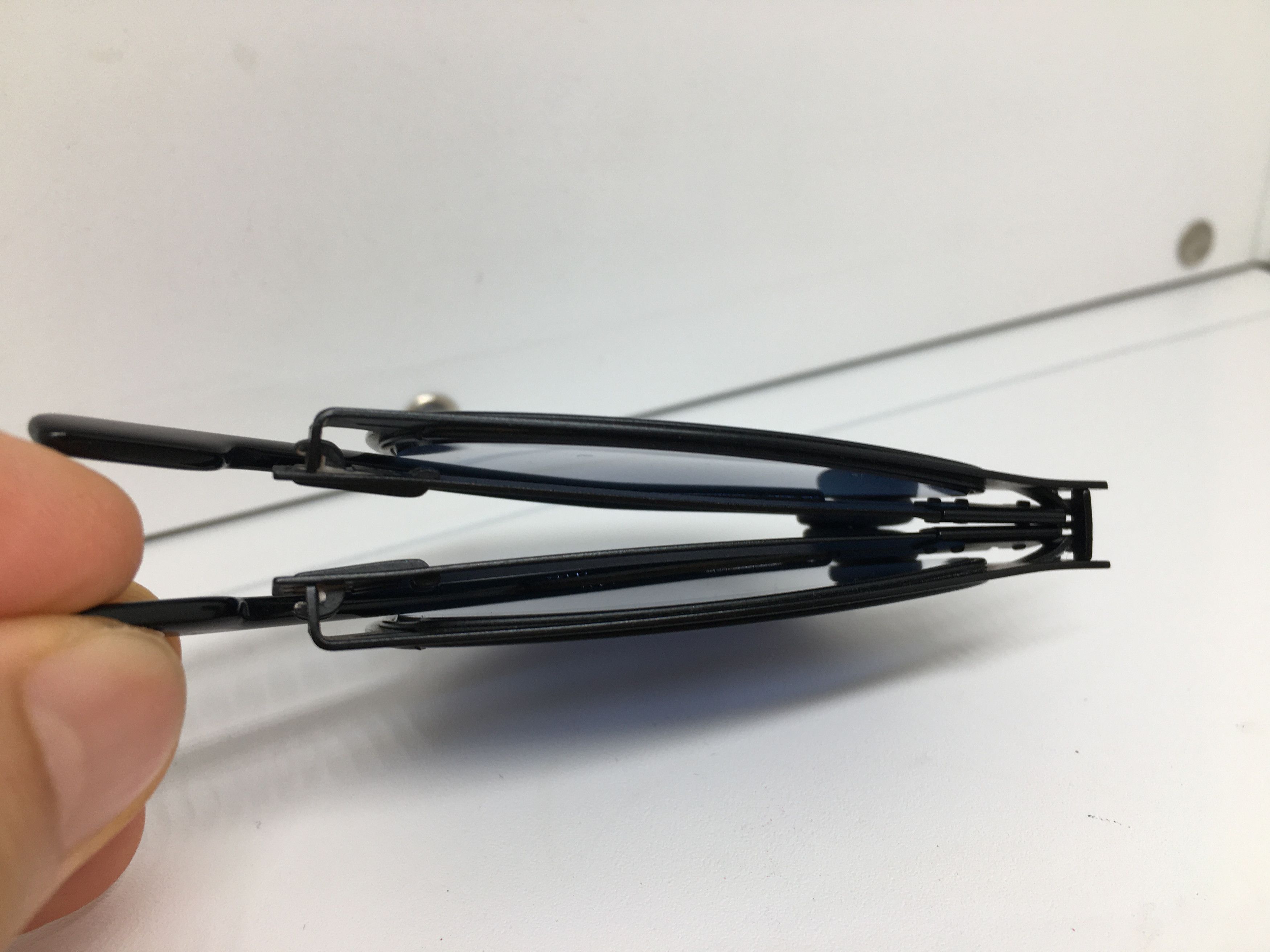 Other Supper Thin Matte Black Alloy Folded Sungalasses Frame Size ONE SIZE - 10 Thumbnail
