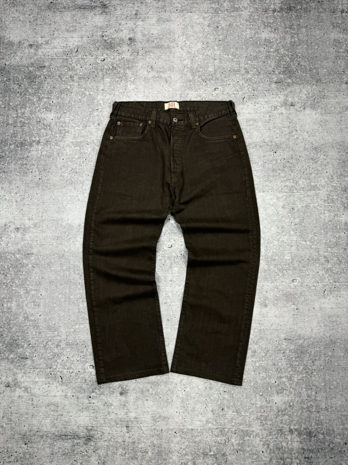 Levi's × Levi's Vintage Clothing × Vintage Vintage Levi’s 501 Rare Brown Denim Jeans Trousers Pants Size US 33 - 2 Thumbnail