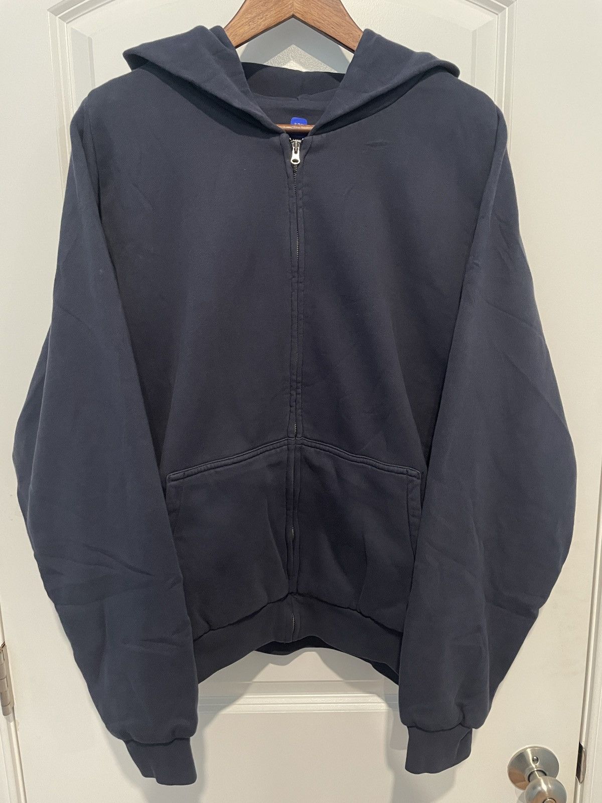 Navy Yeezy Gap Zip Up Hoodie Sweatshirt Large (UNRELEASED)