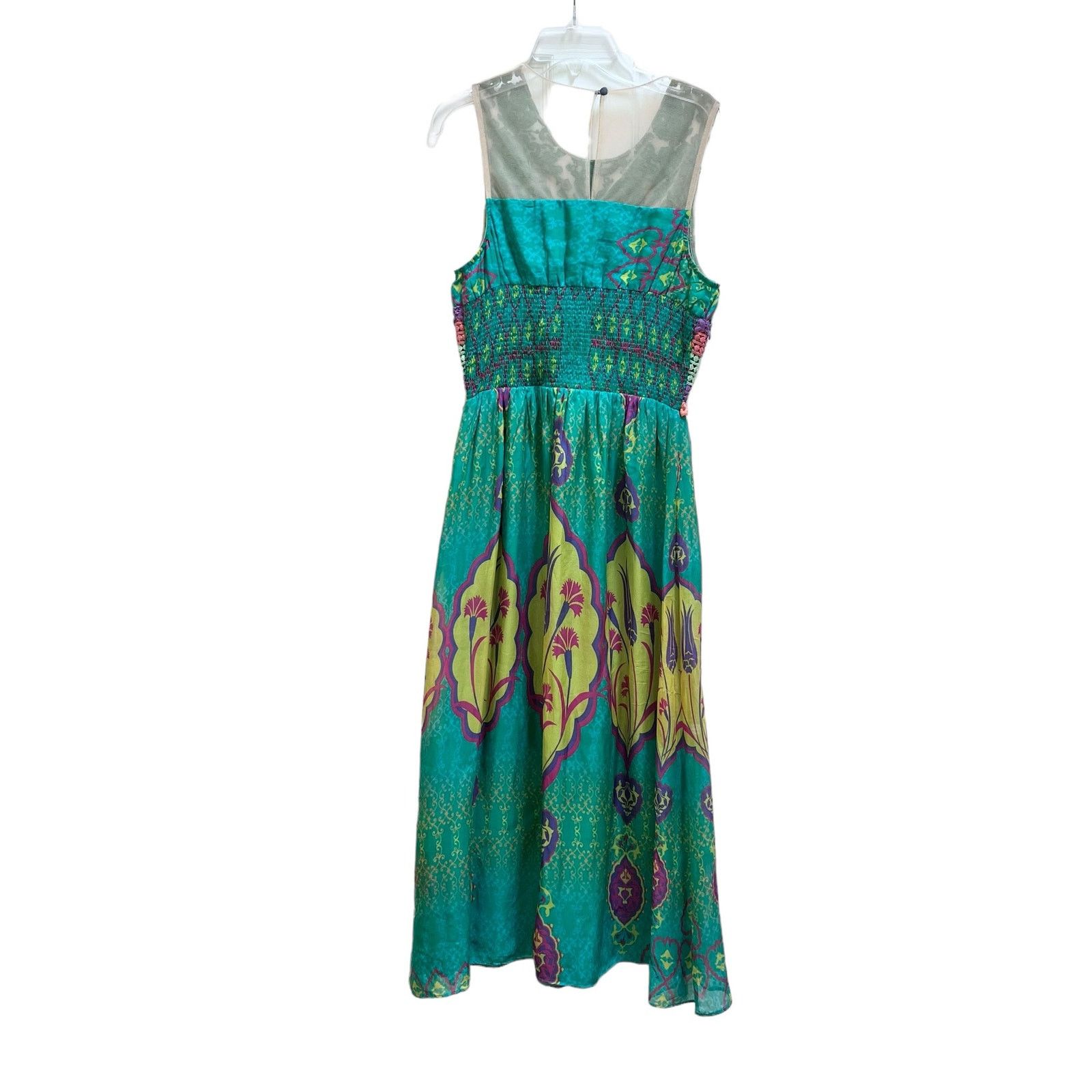 Hemant & Nandita Hemant and Nandita Mintzita Silk Embroidered Maxi Dress Size XS / US 0-2 / IT 36-38 - 4 Thumbnail