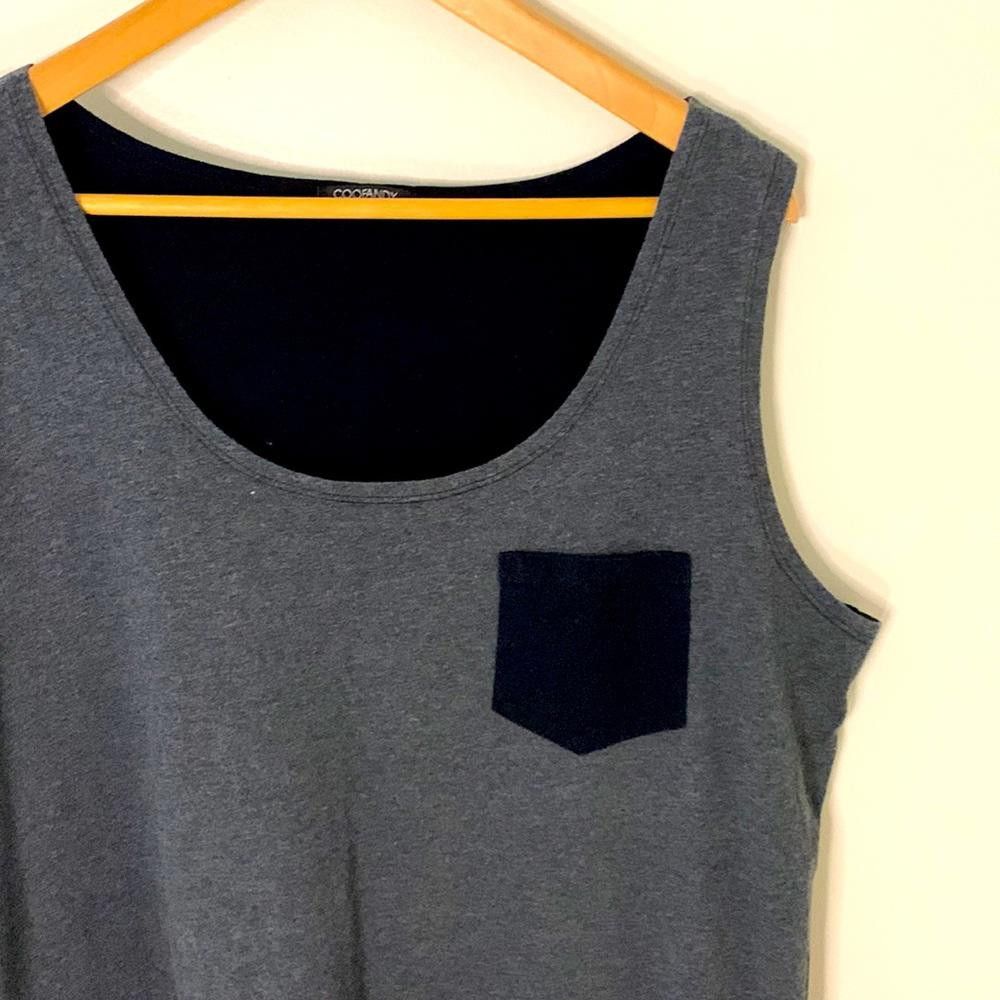 Designer COOFANDY - Pocket Tank Top - Large - 95% Ctn 5% Spandex Size US L / EU 52-54 / 3 - 1 Thumbnail