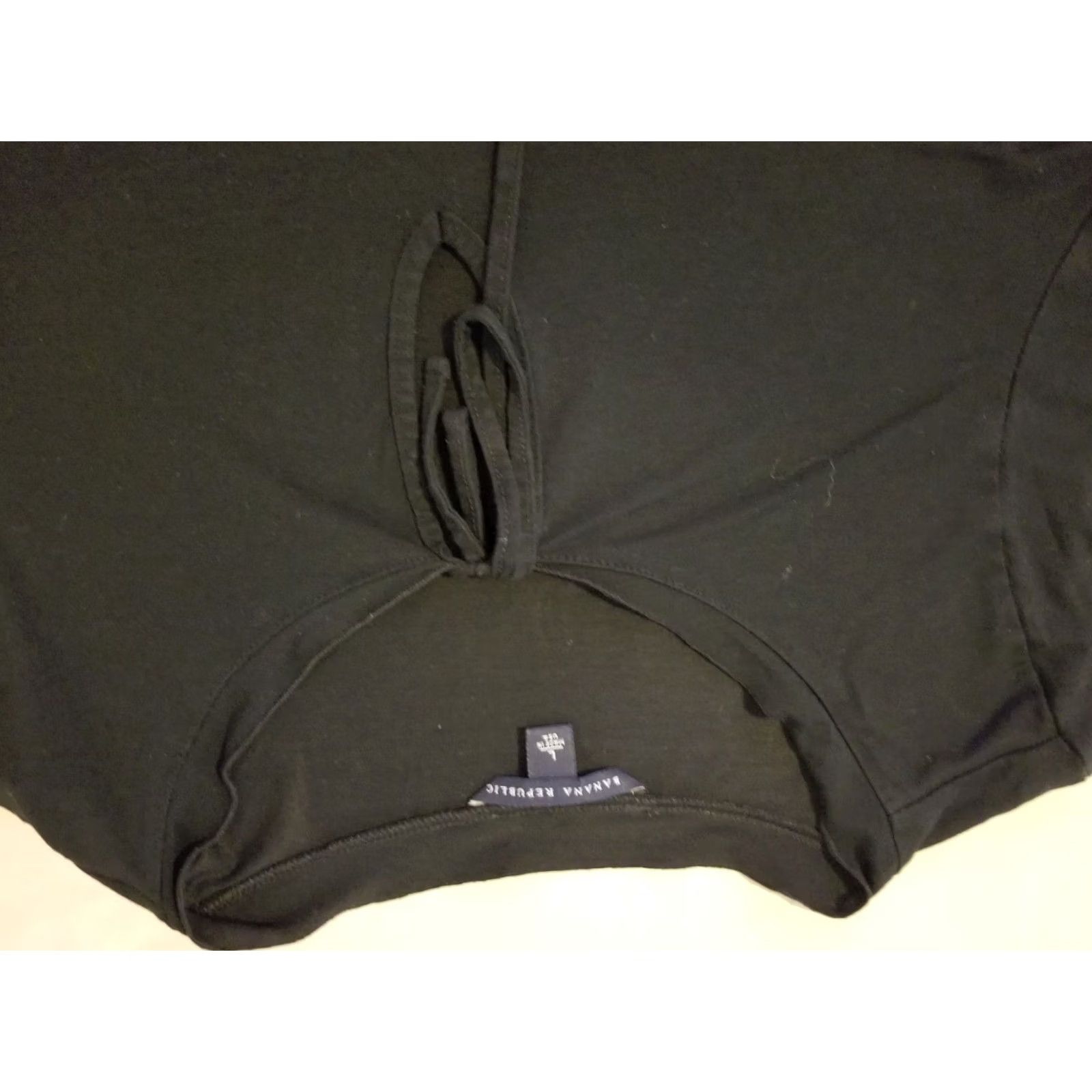 Banana Republic Banana Republic Shirt Womens L Black Blouse Cotton Long Sleeve Size L / US 10 / IT 46 - 2 Thumbnail