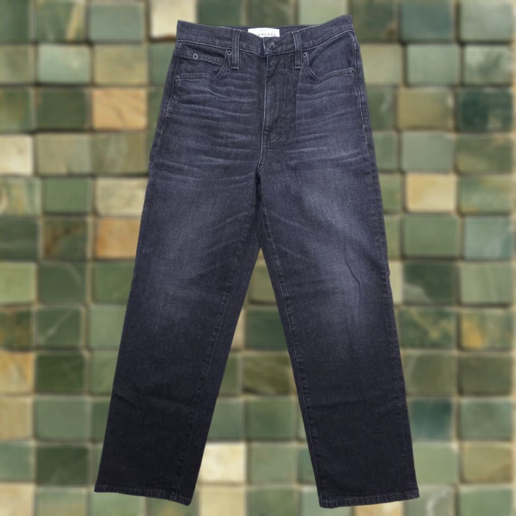 VINTAGE Slvrlake London Crop Jeans Womens Size 25 Underground High Rise Dark Black 5-Pocket Design USA Womens Jeans