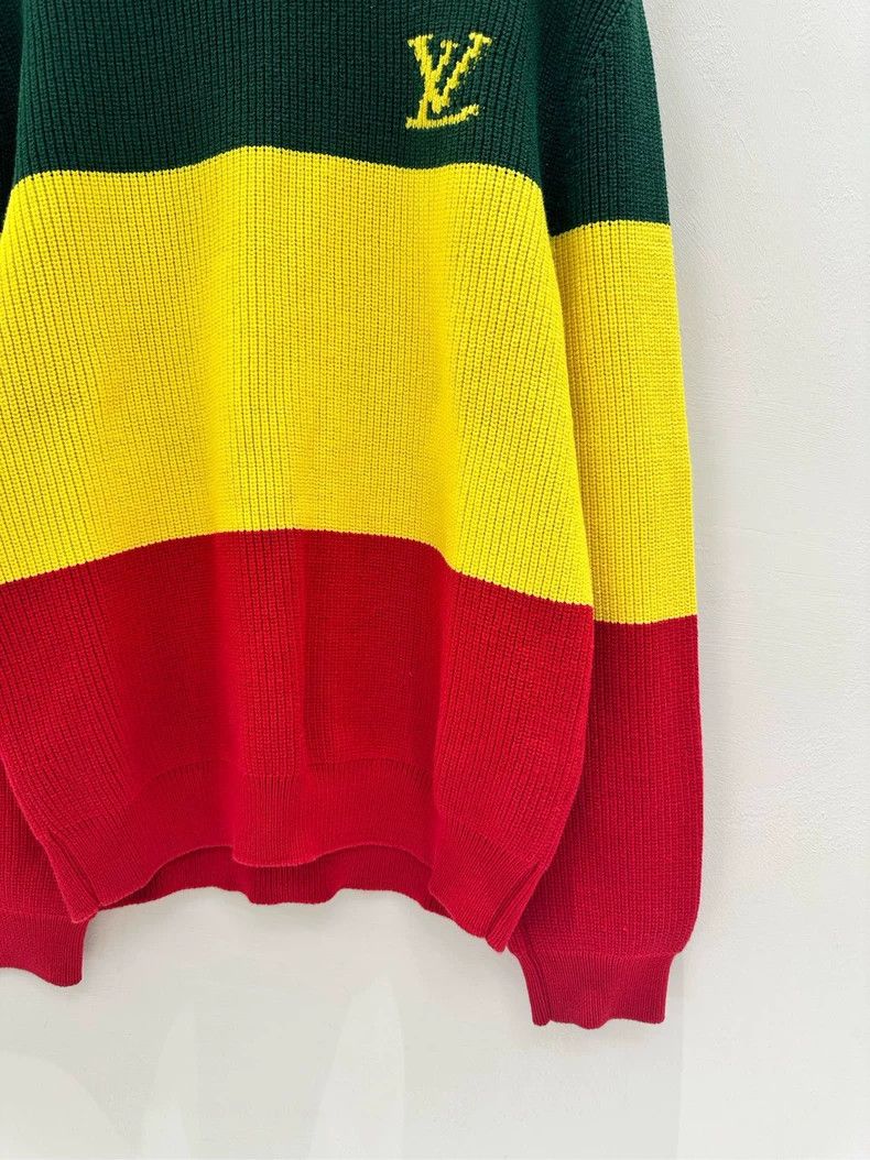 Louis Vuitton Louis Vuitton Knitted traffic light color-block logo sweate Size US L / EU 52-54 / 3 - 4 Thumbnail