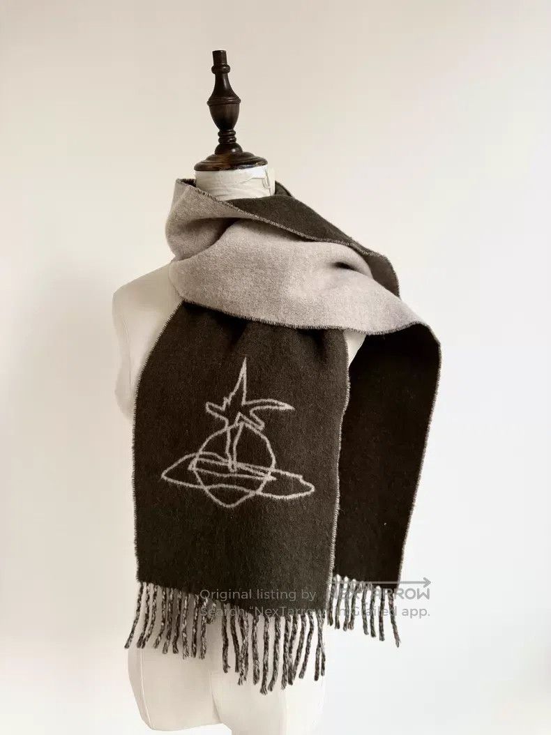Vivienne Westwood Vivienne Westwood Green and white double-sided Saturn embr Size ONE SIZE - 1 Thumbnail