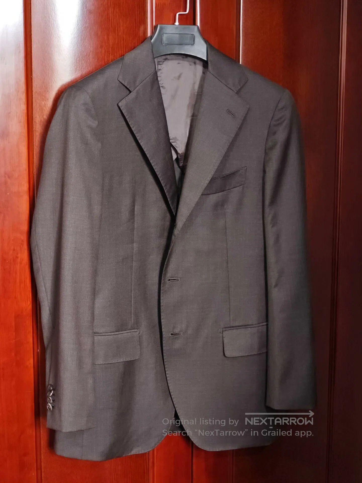 Japanese Brand Italian Wool Semi-Canvas Custom Suit. Size US S / EU 44-46 / 1 - 1 Thumbnail